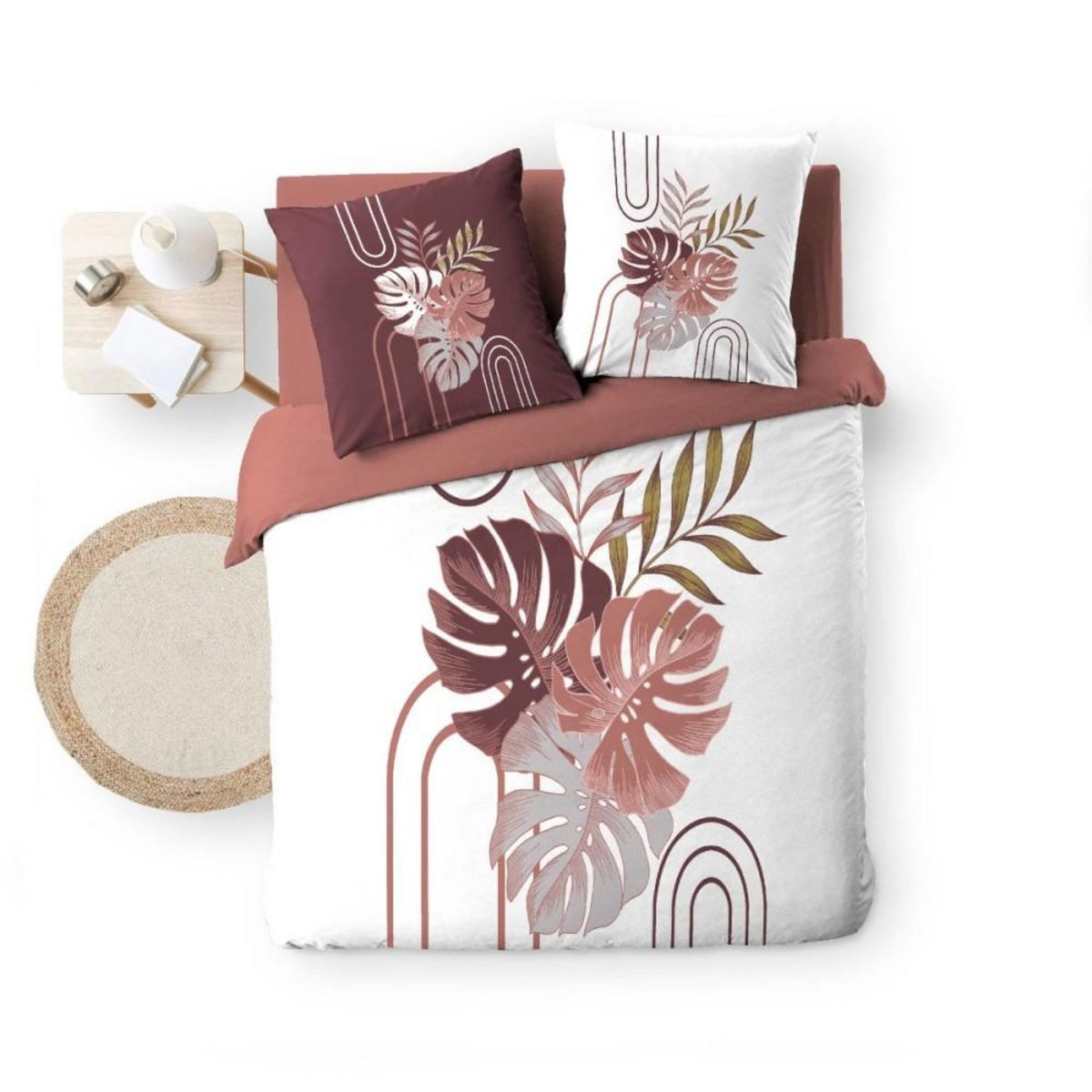 Douceur d'Intérieur Housse de couette 240x220 + 2 taies ASTRIA 100% coton