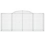 Voir la diapositive 4 : VIDAXL Paniers a gabions arques 20 pcs 300x50x120/140 cm fer galvanise
