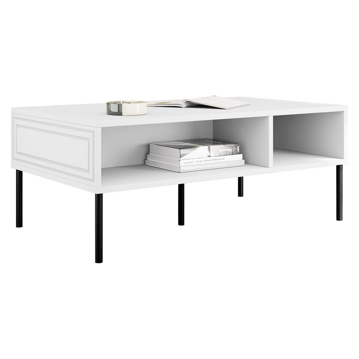 BEST MOBILIER Lavaggi - table basse - 2 niches - 110 cm