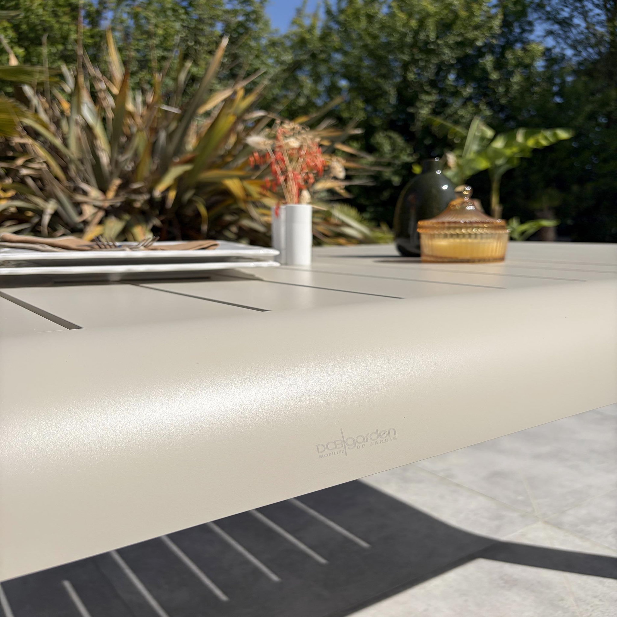 Voir la diapositive 5 : DCB GARDEN Table de jardin en aluminium