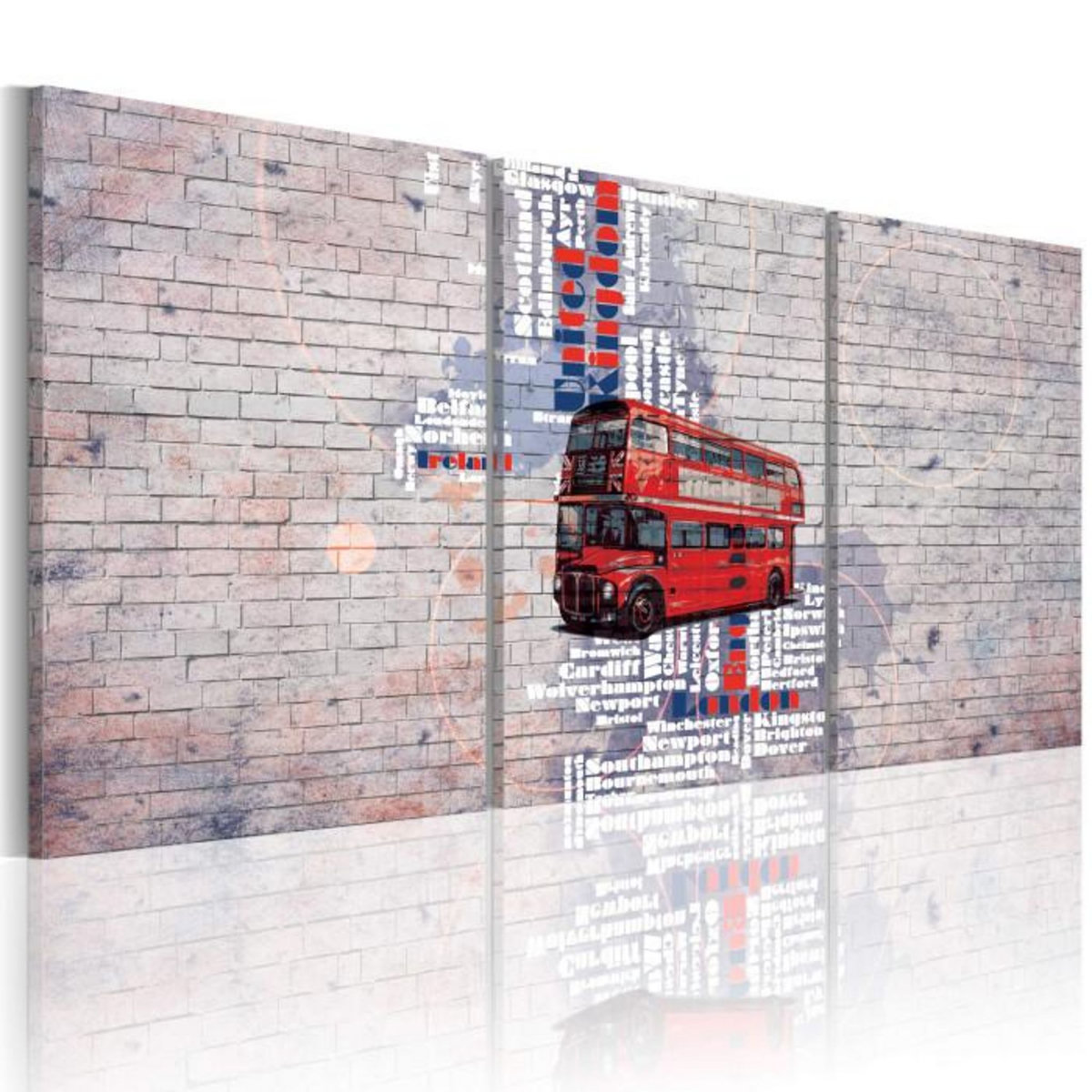 Paris Prix Tableau Imprimé  Carte : Royaume Uni