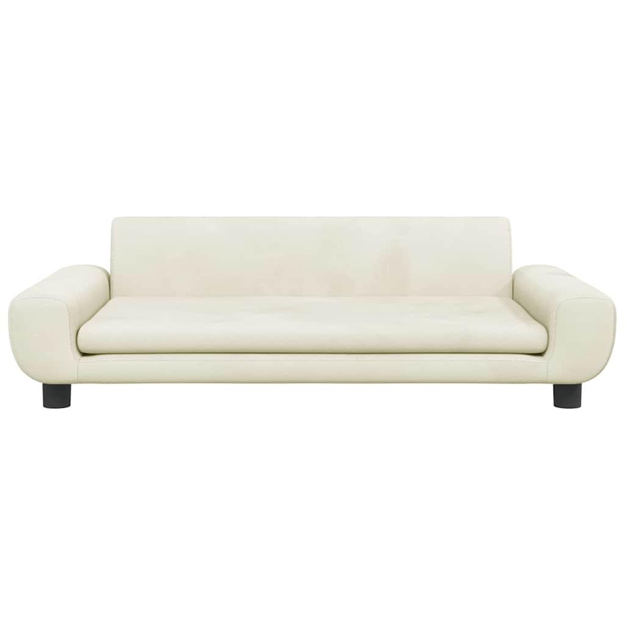 Voir la diapositive 3 : VIDAXL Lit pour chien creme 100x54x33 cm velours