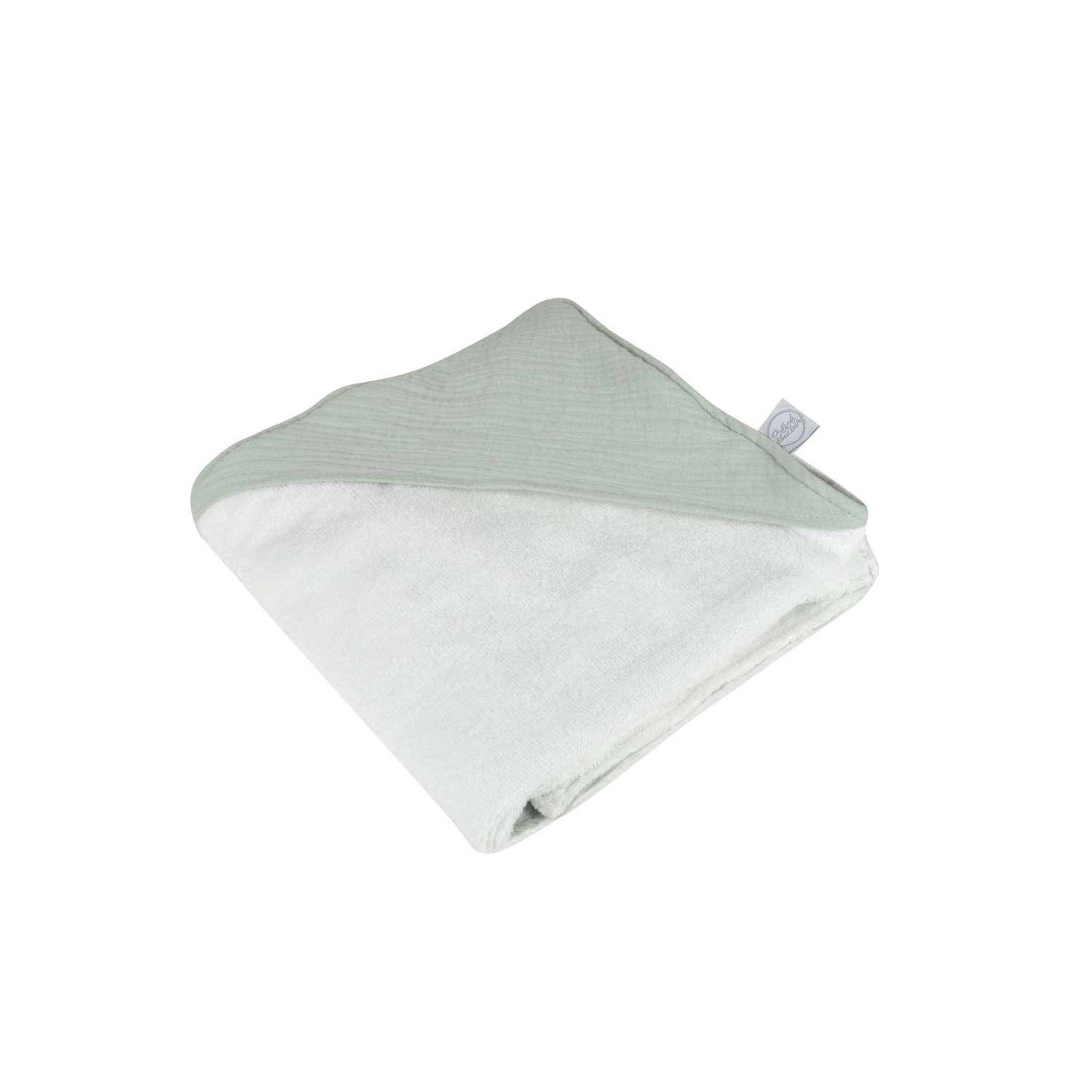Voir la diapositive 2 : BEBE DOUCEUR Cape de bain en gaze de coton