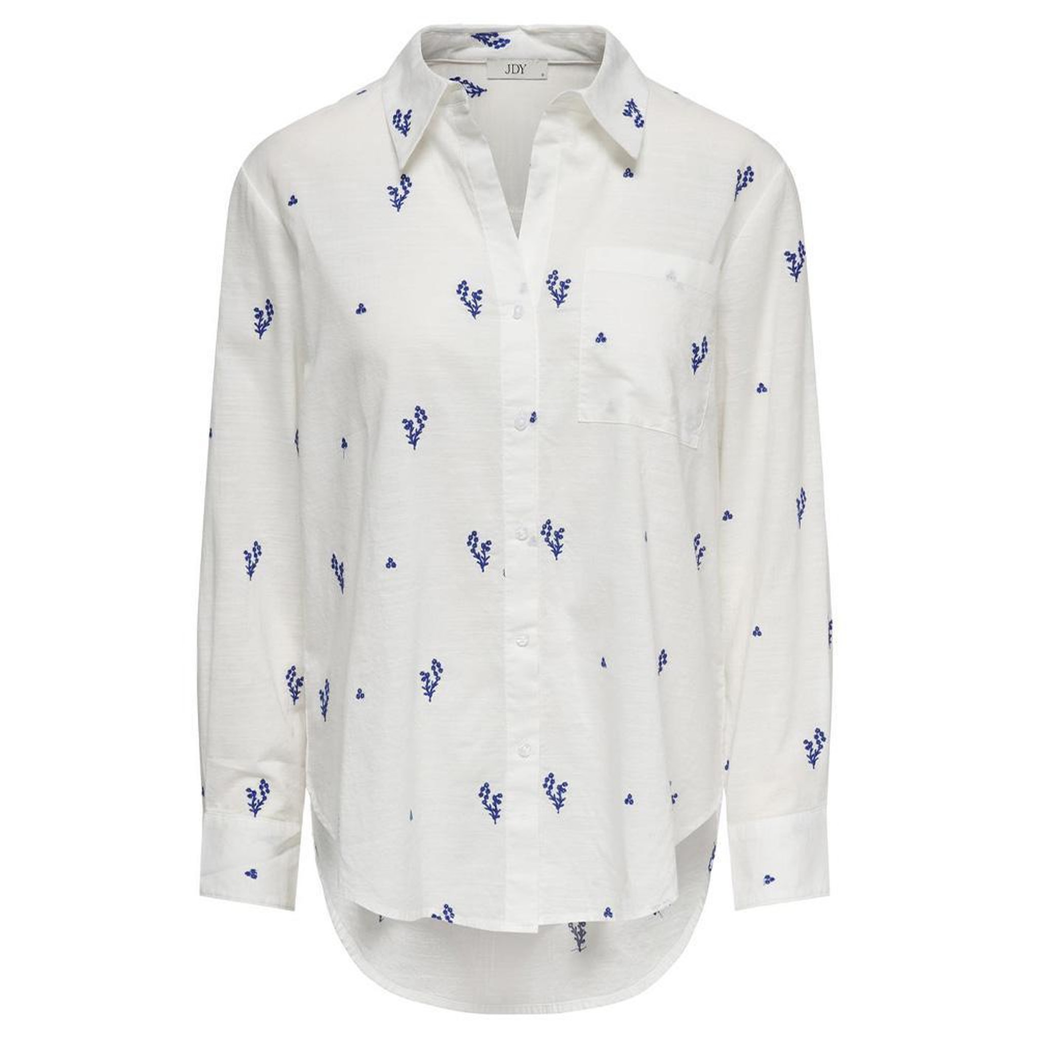 JACQUELINE DE YONG Chemise Blanche/Bleu Femme JDY Kimie. Coloris disponibles : Blanc