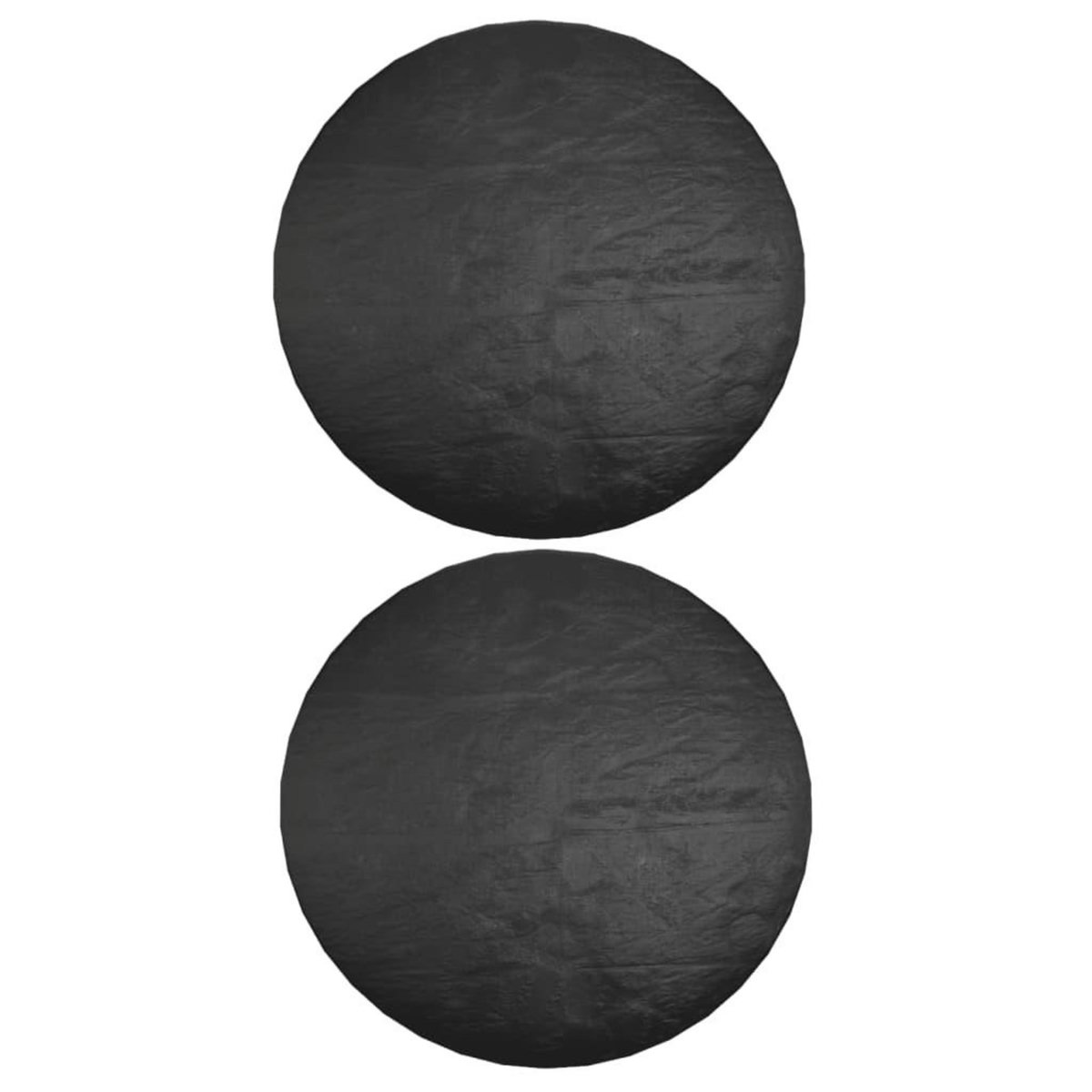 VIDAXL Housses pour meubles de jardin 2 pcs 6 œillets Ø125x75 cm rond