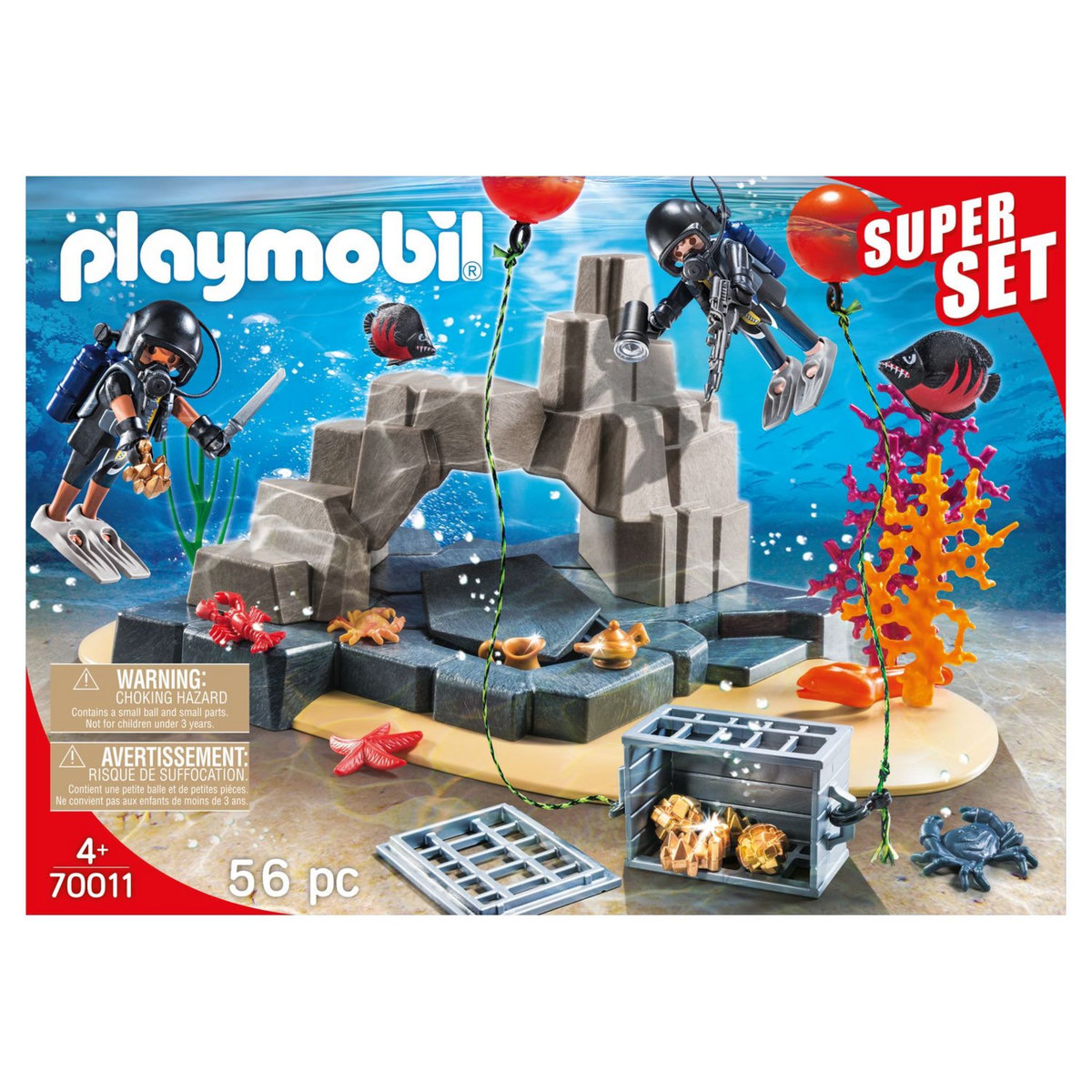 PLAYMOBIL 70011 - Superset - Unité de plongée sous-marine