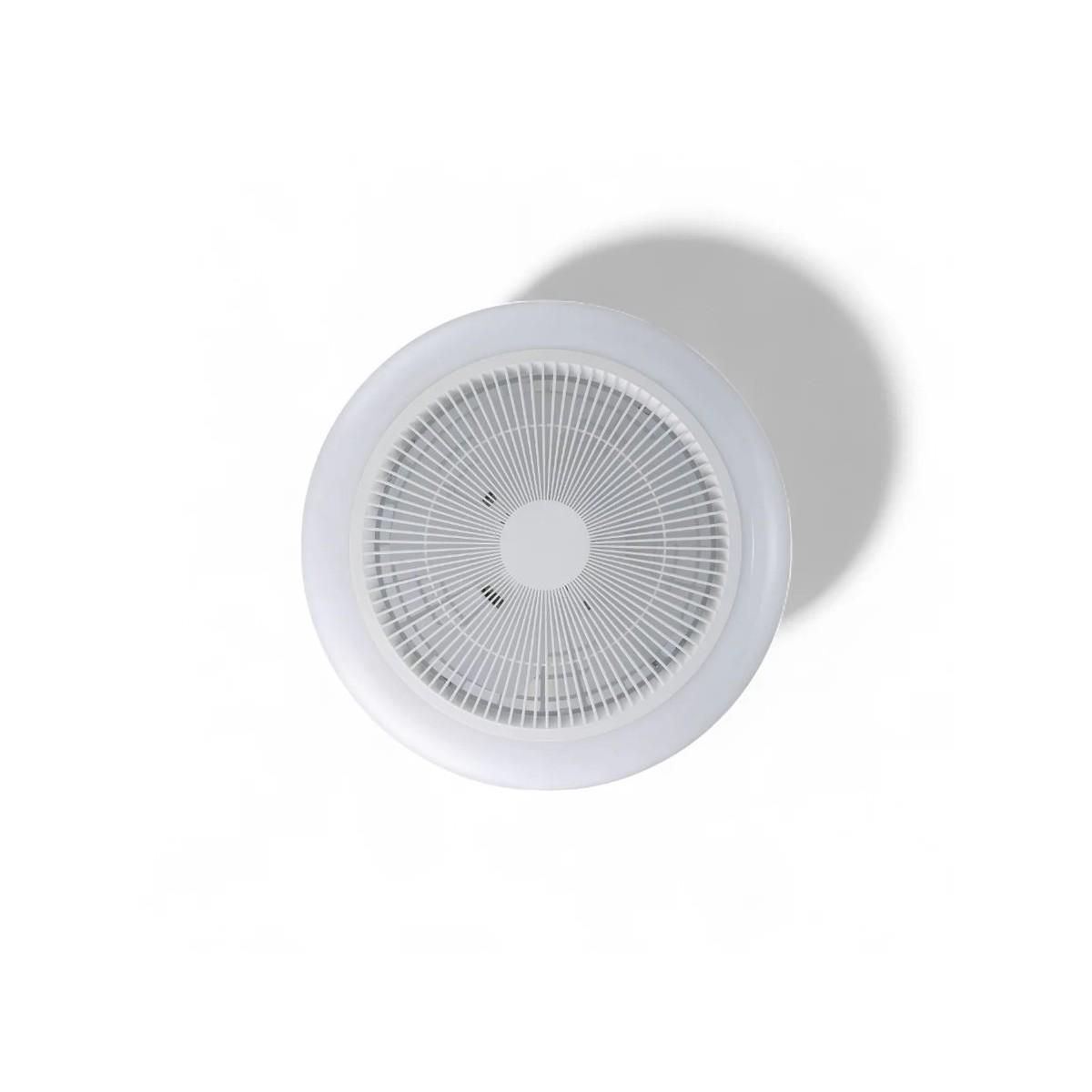 Trio Lighting Ventilateur Plafond Lumière LED 30W Ø46cm - Éclairage Dimmable, Télécommande Effet Ciel Etoilé - Trio Lighting