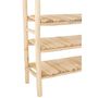 Voir la diapositive 6 : Paris Prix Étagère 4 Niveaux en Teck  Latonya  140cm Naturel