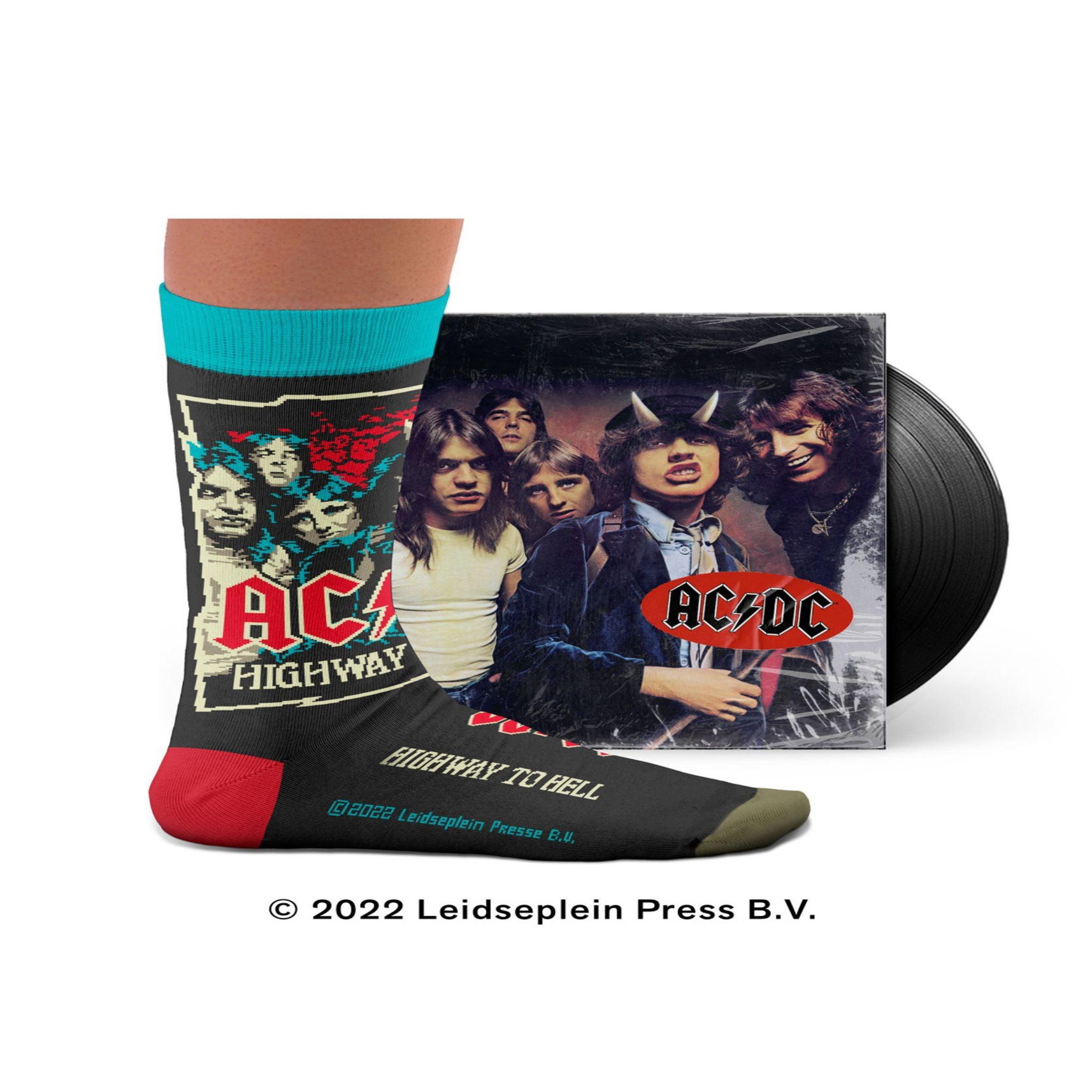 Voir la diapositive 2 : SOCK AFFAIRS Chaussettes ac/dc, highway to hell