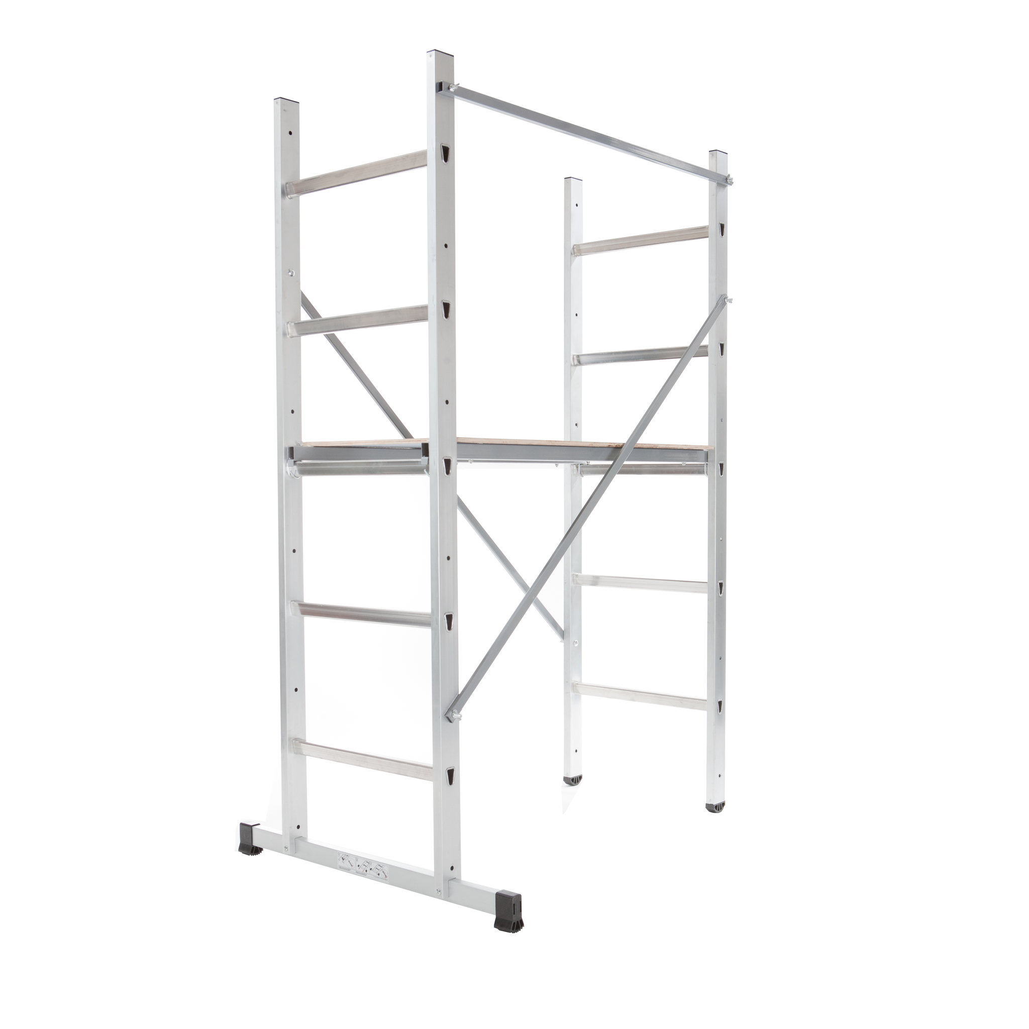 Voir la diapositive 2 : HAILO Echafaudage roulant d'escalier 3m en aluminium - HOBBYSTEP H3