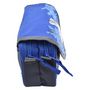 Voir la diapositive 3 : AUCHAN Trousse scolaire 2 compartiments avec rabat polyester bleu REQUIN STREET CODE