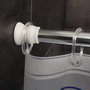 Voir la diapositive 3 : RIDDER RIDDER Tringle de rideau de douche telescopique 110-185cm Chrome 55200