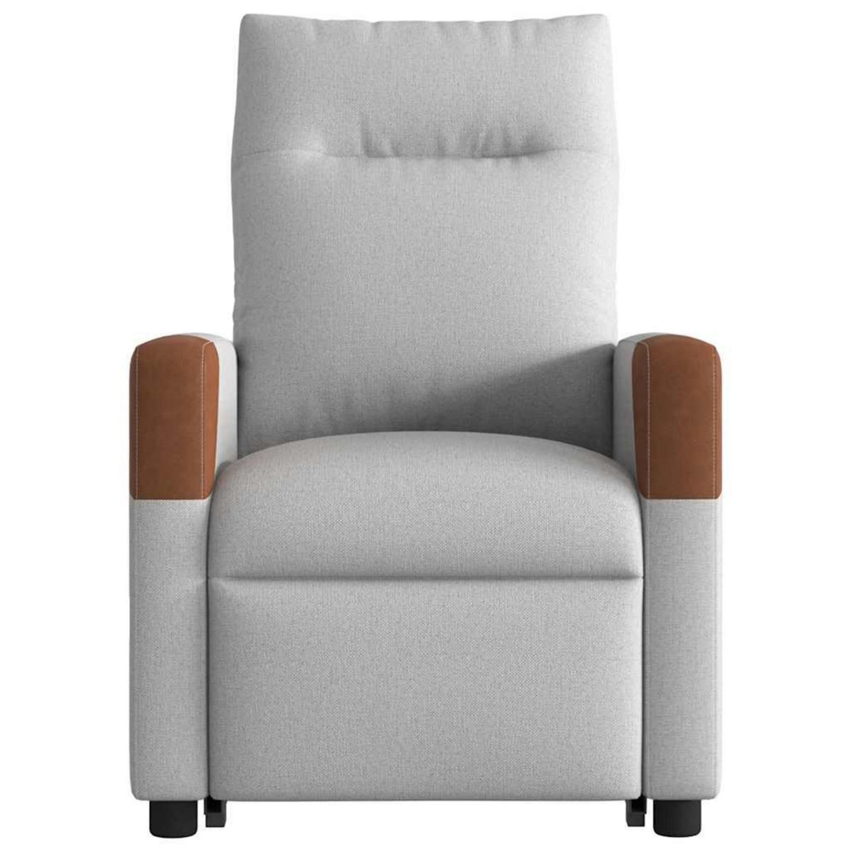 VIDAXL Fauteuil de massage inclinable gris nuage tissu
