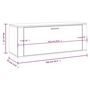 Voir la diapositive 6 : VIDAXL Armoire a chaussures murale Chene fume 100x35x38 cm