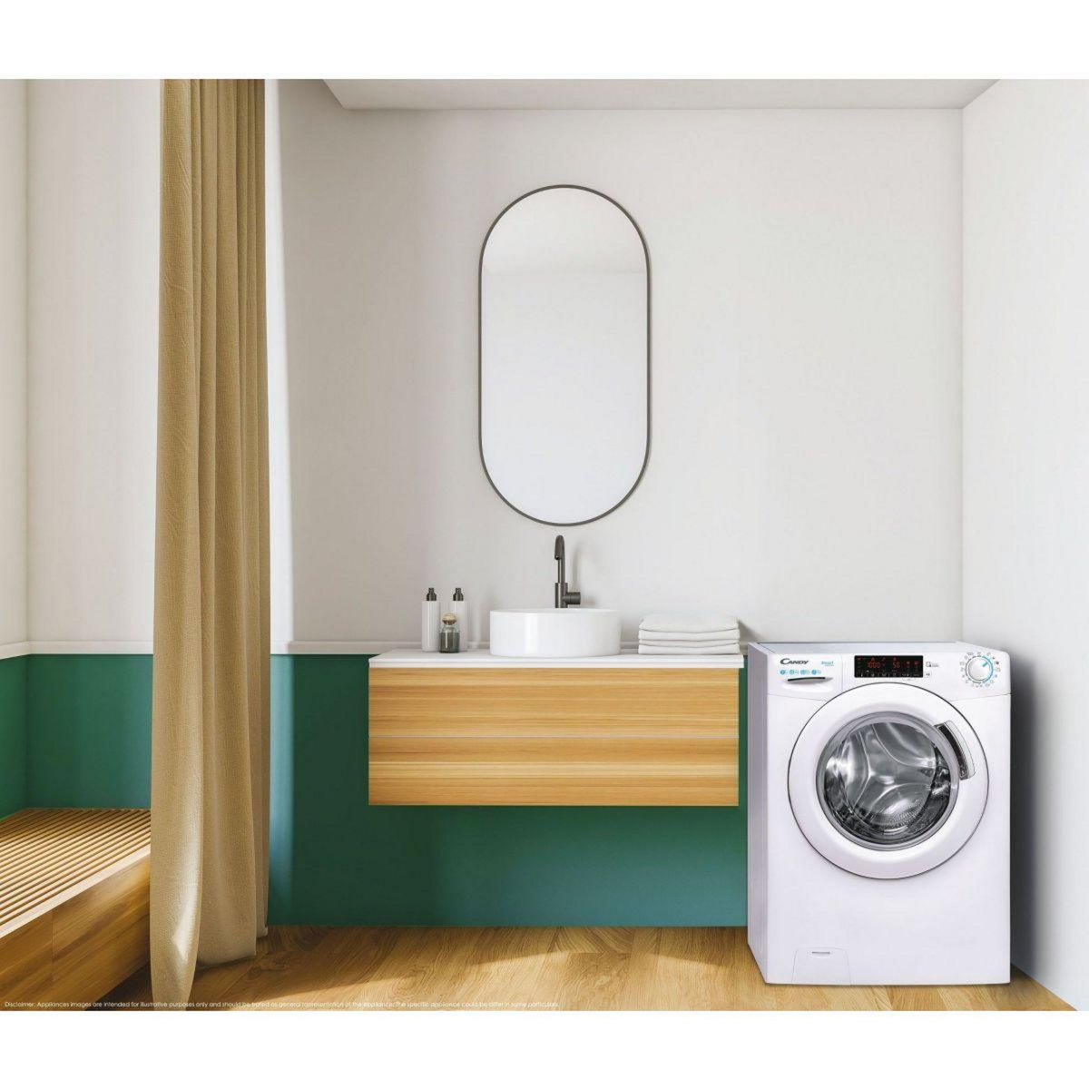 Candy Lave linge séchant hublot CSWS 485TWME/1-S
