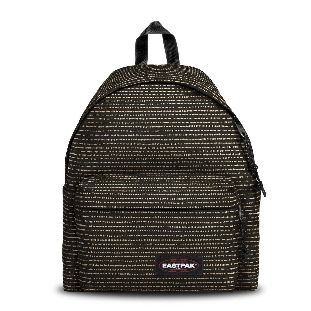 EASTPAK Sac à dos 1 compartiment noir et or Padded Pak'R Twinkle Gold