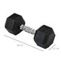 Voir la diapositive 3 : HOMCOM Ensemble d'haltères courtes total 16 Kg - entraînement musculaire & haltérophilie - acier caoutchouc noir