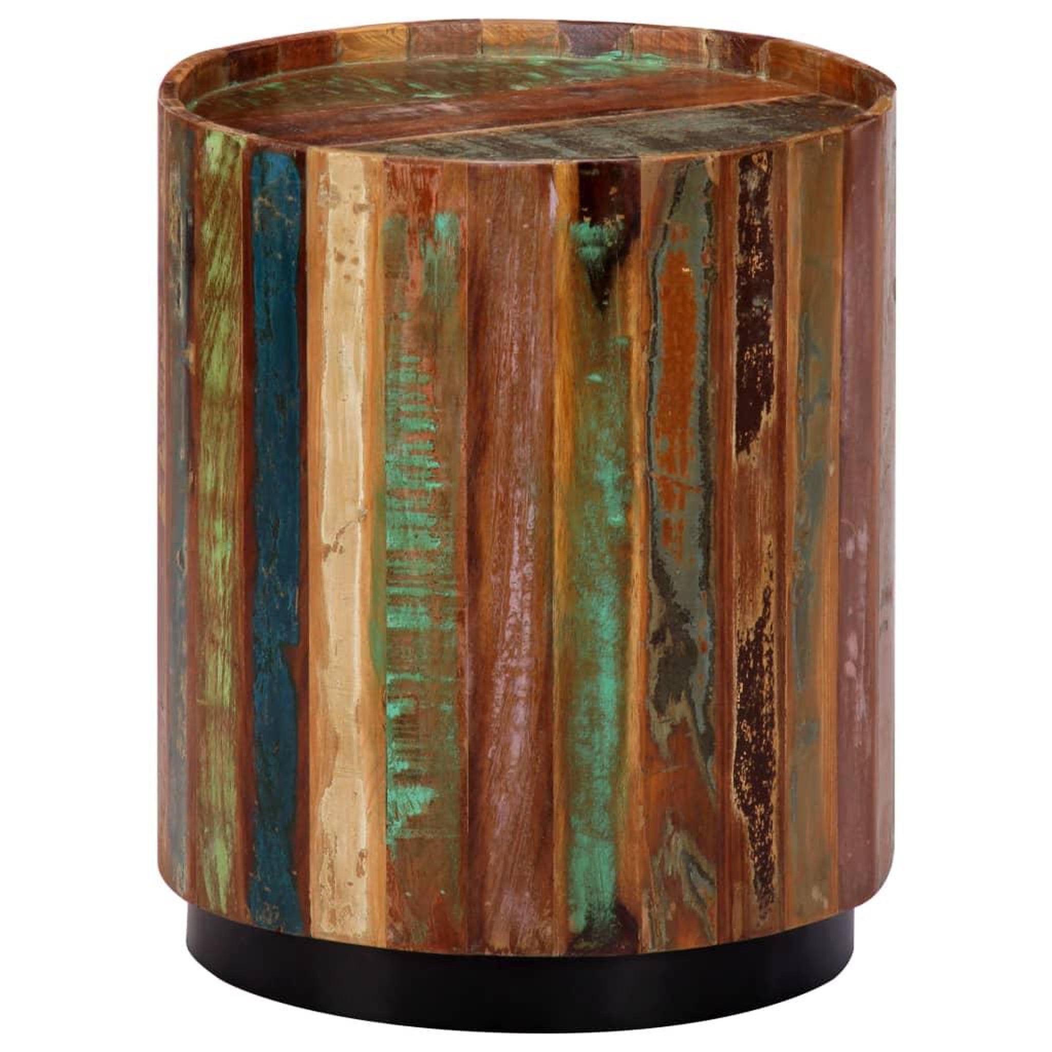 Voir la diapositive 2 : VIDAXL Table basse 38x45 cm Bois de recuperation massif