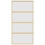 Voir la diapositive 4 : VIDAXL Porte coulissante dore 102,5x205 cm verre ESG depoli aluminium
