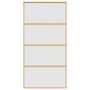 Voir la diapositive 4 : VIDAXL Porte coulissante dore 102,5x205 cm verre ESG depoli aluminium