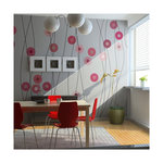 Paris Prix Papier Peint  Boutons Roses. Coloris disponibles : Multicolore