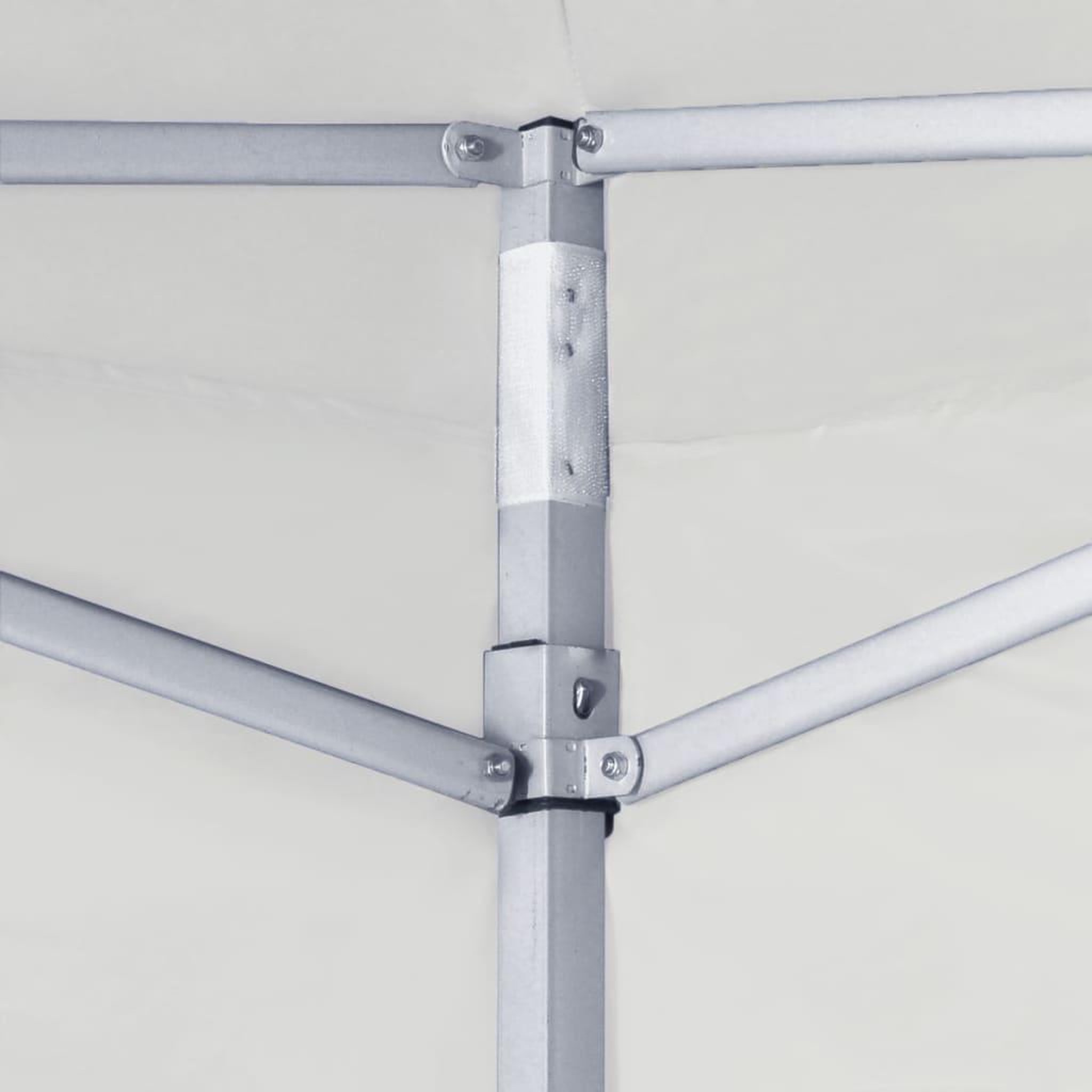 Voir la diapositive 3 : VIDAXL Tente de reception pliable avec 2 parois 3x3 m acier blanc