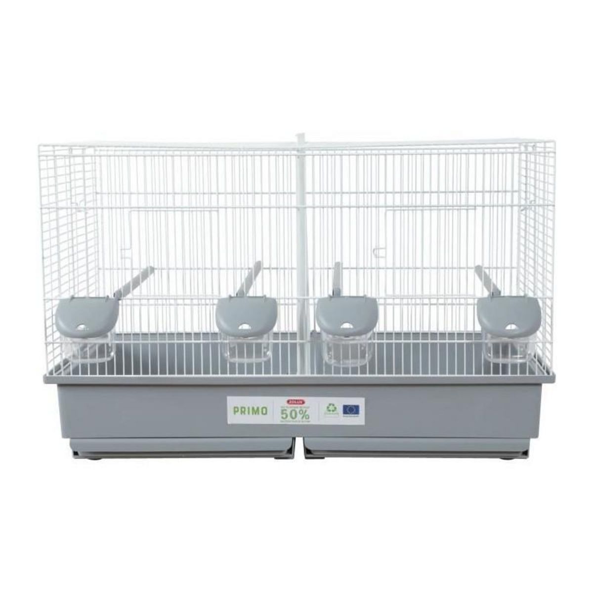 Zolux Cage en plastique éco.conçu oiseaux domestiques Primo 69 x 39 x 44.5 cm