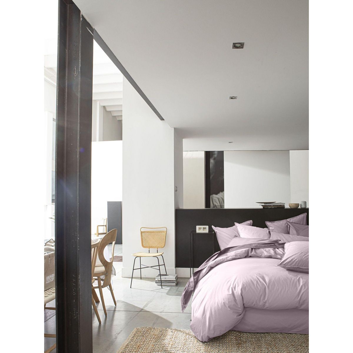 BATON ROUGE Taie d'oreiller 100% percale de coton 80fils uni