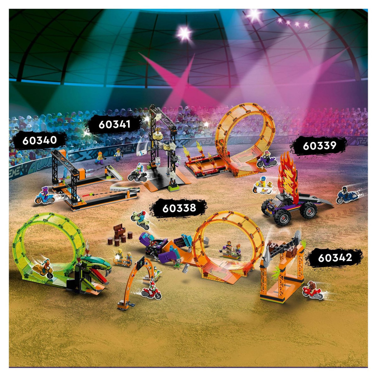 LEGO City Stuntz 60341 Le Défi de Cascade : Les Balanciers