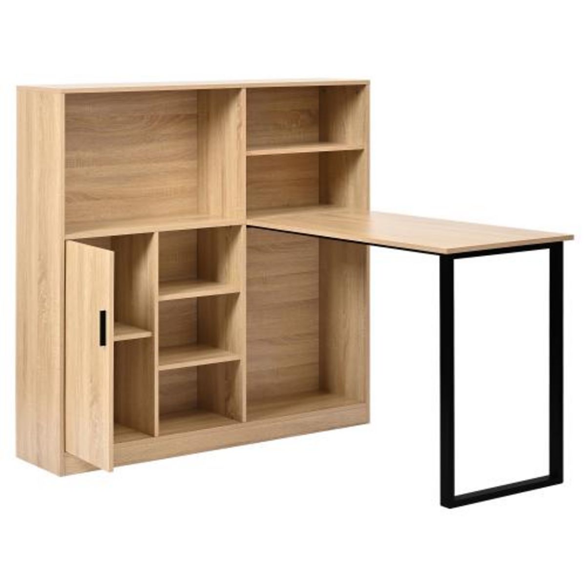 MERAX Bureau 100 cm coloris naturel mdf