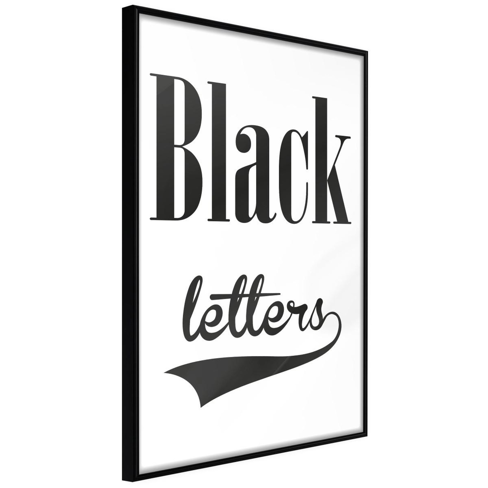 Paris Prix Affiche murale encadrée  black lettering