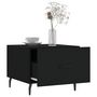 Voir la diapositive 4 : VIDAXL Table basse Noir 50x50x40 cm Bois d'ingenierie