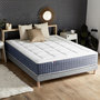Voir la diapositive 2 : IDLITERIE Ensemble Matelas Ressort 7 zones + Mémoire de forme + Sommier KING STYLE Fabriqué en France