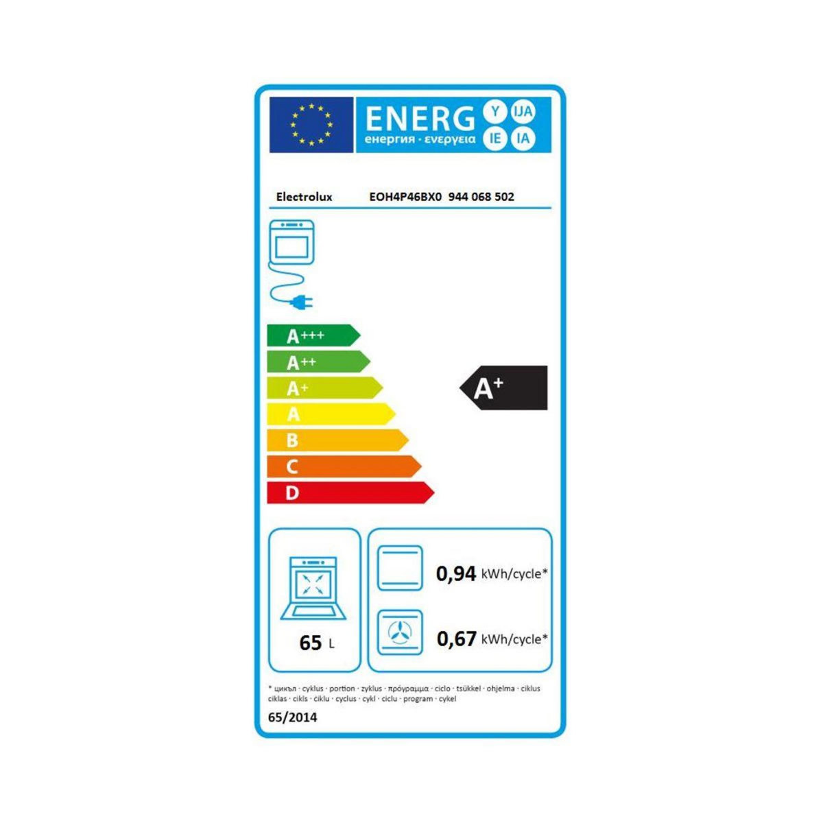 ELECTROLUX Four encastrable EOH4P46BX0