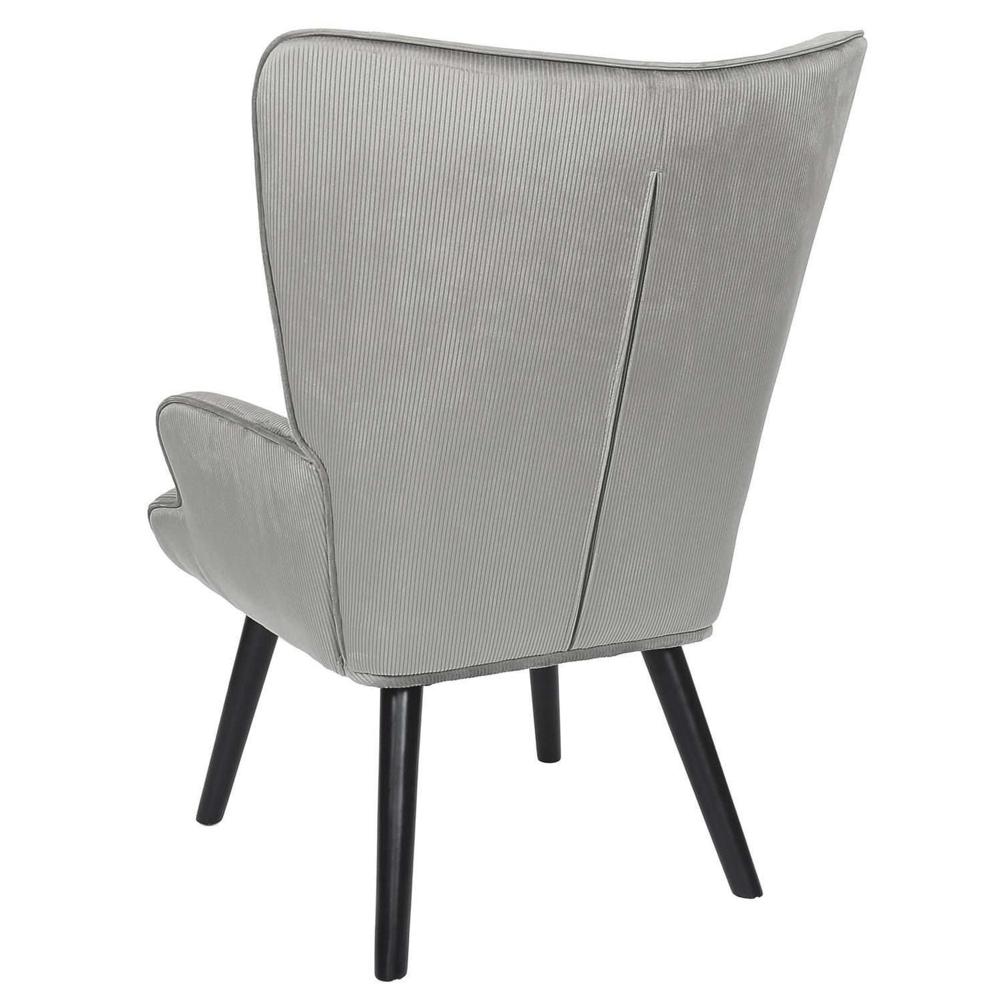 Voir la diapositive 6 : The Home Deco Factory Fauteuil de salon en velours côtelé Giulia