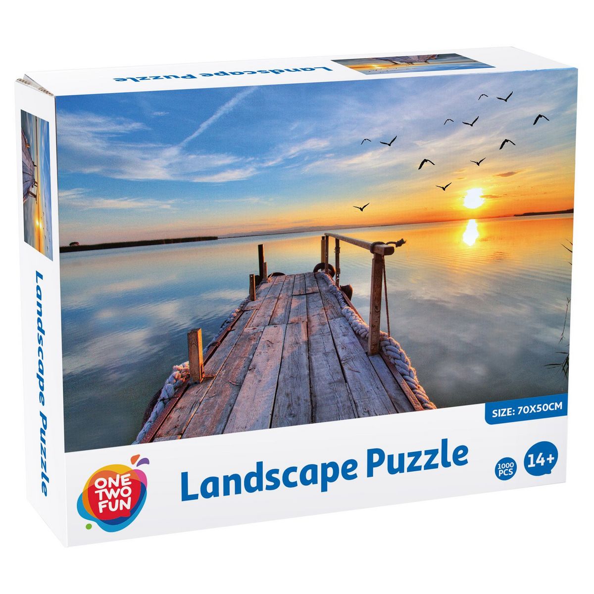 One Two Fun Puzzle paysage en bois
