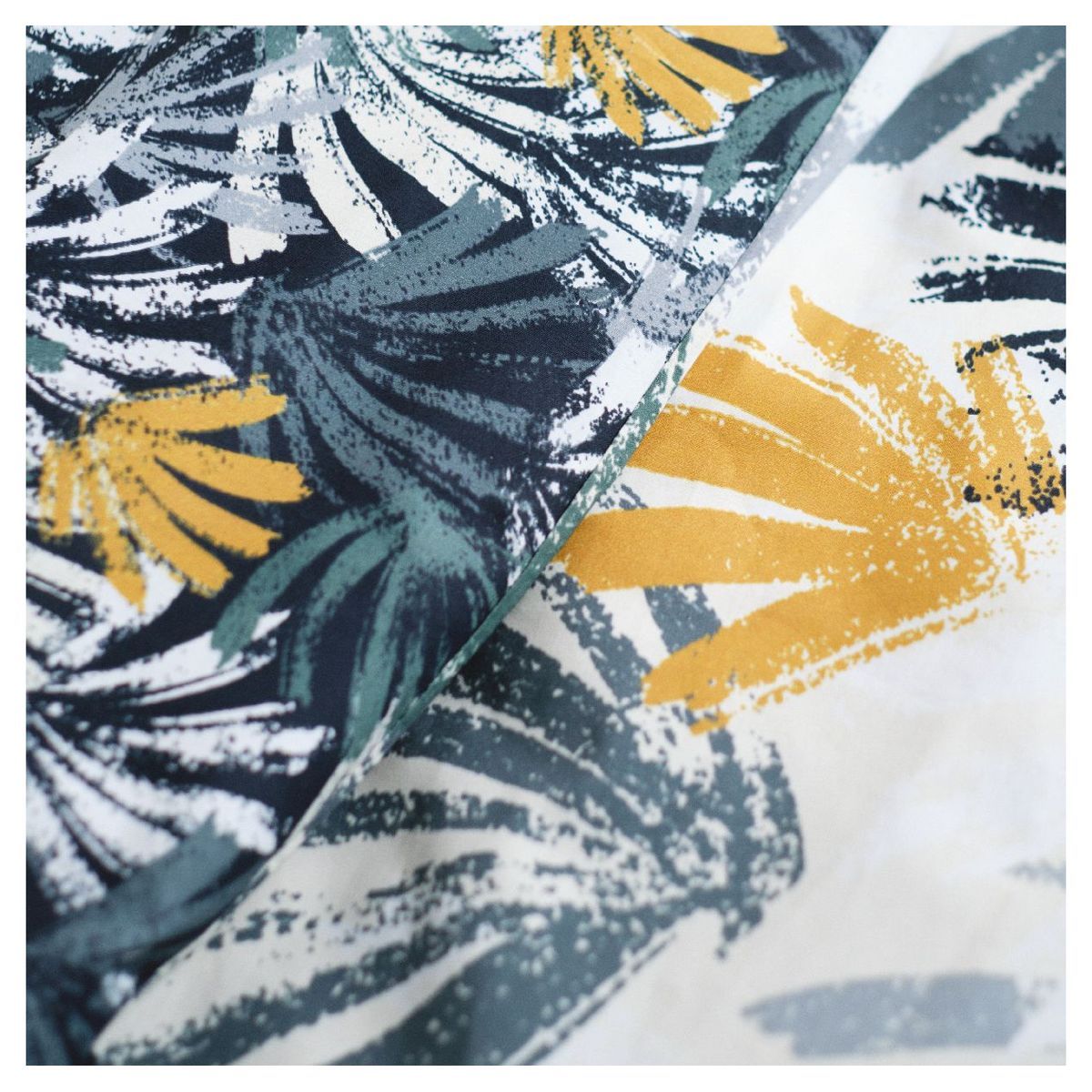 TODAY Parure housse de couette en coton imprimé Floral