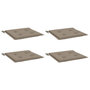 Voir la diapositive 3 : VIDAXL Coussins de chaise jardin lot de 4 taupe 50x50x4cm tissu oxford