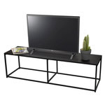FORNORD Meuble TV métal noir Madison