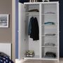 Voir la diapositive 2 : Paris Prix Armoire 2 Portes  Robin  204cm Blanc