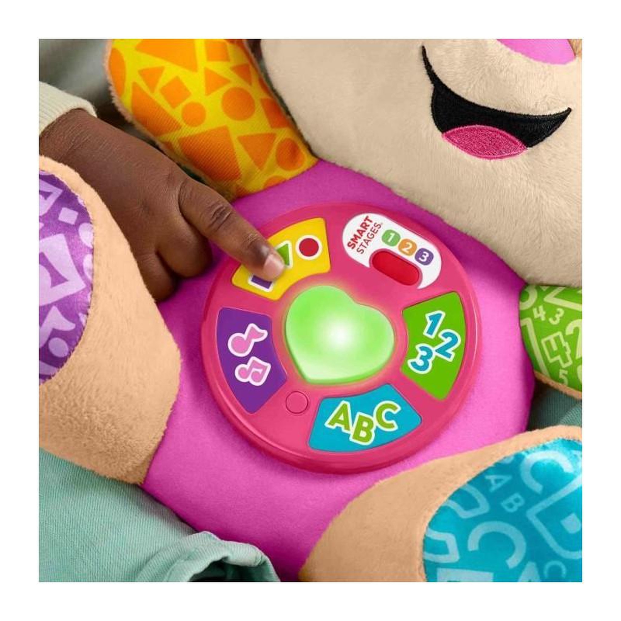 Voir la diapositive 5 : Fischer Peluche musicale interactive Fischer Sis Éveil Progressif rose