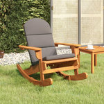 VIDAXL Chaise a bascule Adirondack avec coussins bois massif d'acacia