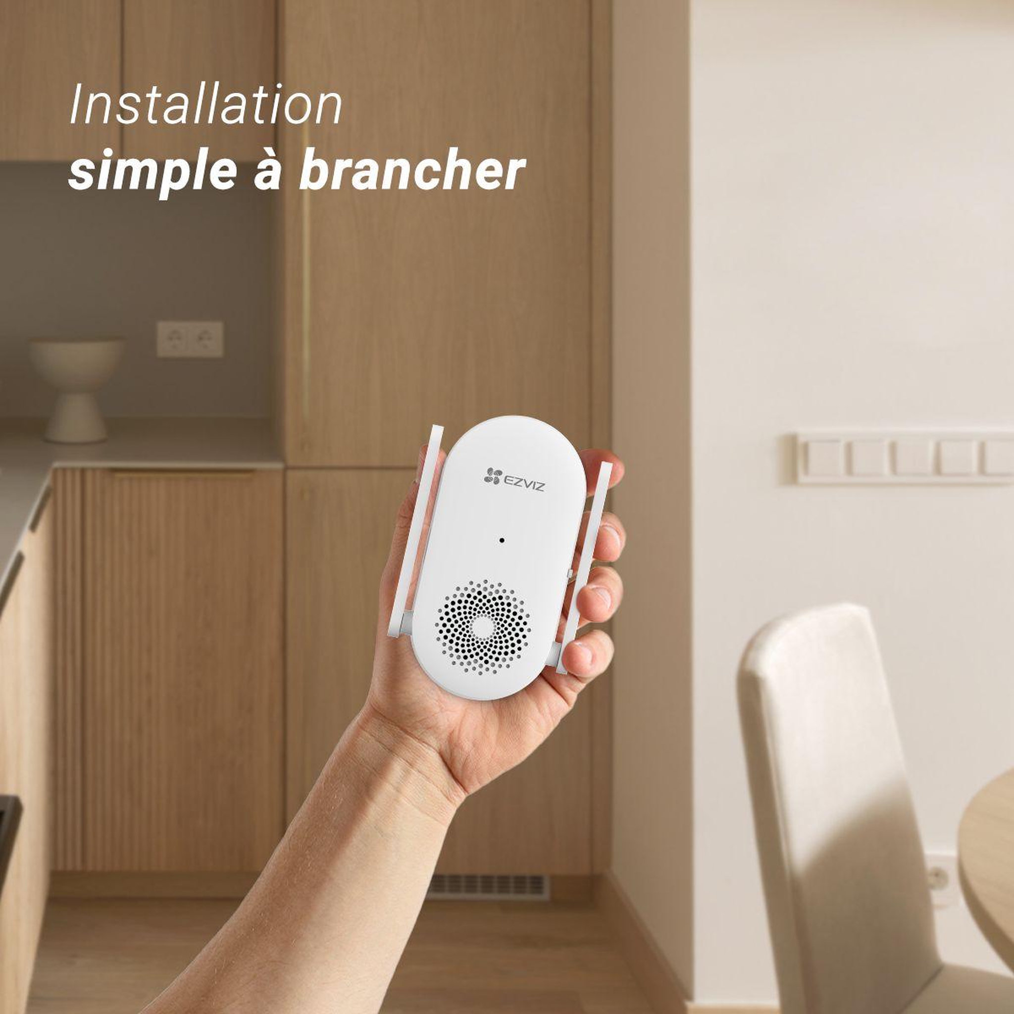 Voir la diapositive 3 : EZVIZ Carillon CH1- 72db + repeteur wifi