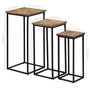 Voir la diapositive 6 : VIDAXL Ensemble de tables pour plante 3 pcs Teck recycle