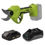 Voir la diapositive 1 : VITO Sécateur sans fil 20V + Batterie Lithium 2Ah Ø de coupe 30 mm Moteur Brushless Chargeur rapide VITO
