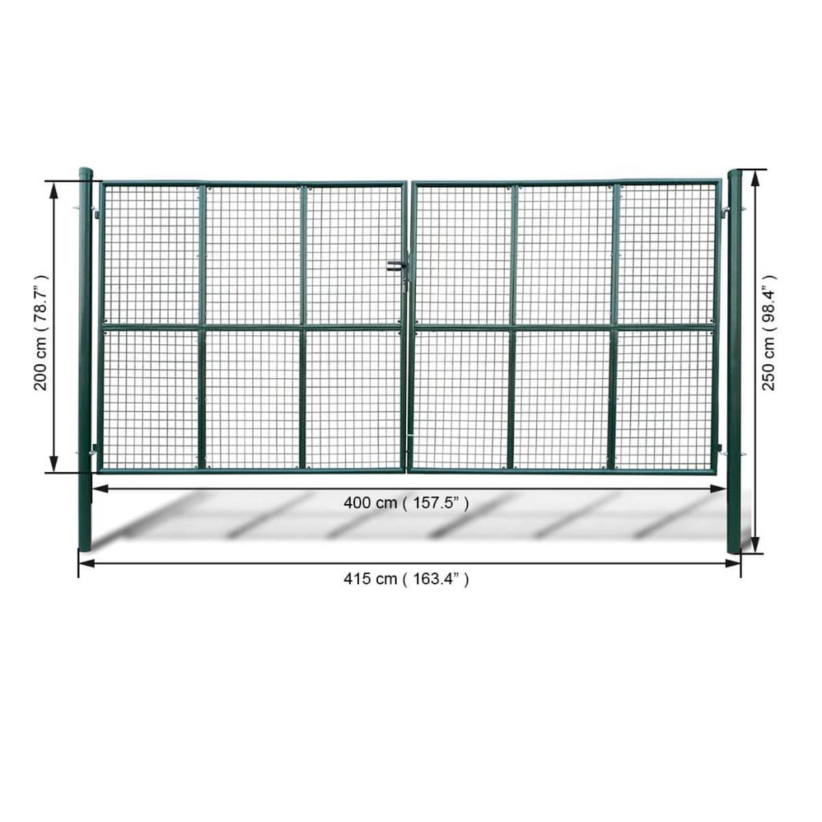 VIDAXL Portillon Maille 415 x 250 cm / 400 x 200 cm