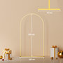 Voir la diapositive 3 : OUTSUNNY Arche décorative - arche de mariage - arche de ballon - dim. 120L x 40l x 220H cm - métal doré