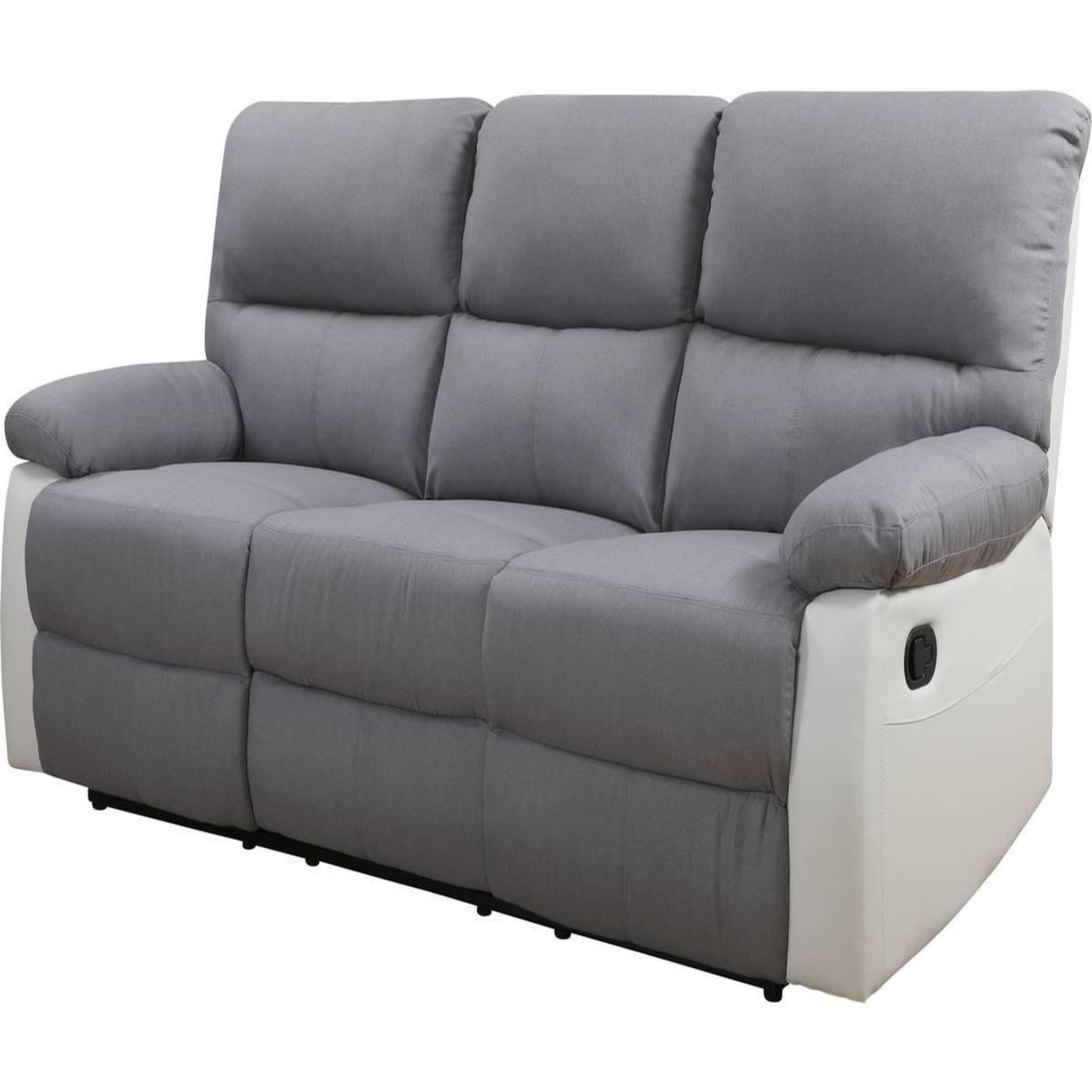Habitat et Jardin Canapé relax  lincoln  - 197 x 89 x 103 cm - 3 places - blanc / gris clair
