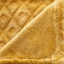 Voir la diapositive 2 : ATMOSPHERA Plaid Imprimé  Losange 3D  125x150cm Ocre