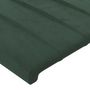 Voir la diapositive 5 : VIDAXL Tete de lit a LED Vert fonce 90x5x78/88 cm Velours